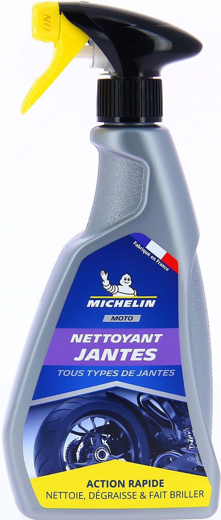 MICHELIN Expert Nettoyant Jantes 1000 Ml + Brosse à Rayons - Nettoyage Sans Acide Pour Toutes Jantes